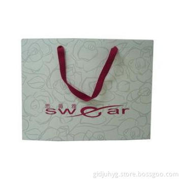 Fashion Card Paper Packaging Bags, Offset printing Custom P
